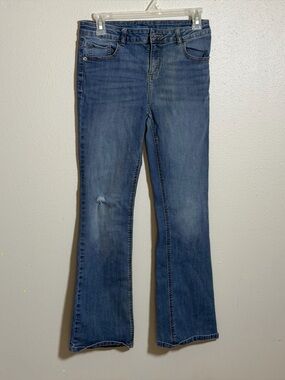 Thereabouts Kids Girl Denim Blue Distressed Mid-Rise Bootcut Jeans size 14